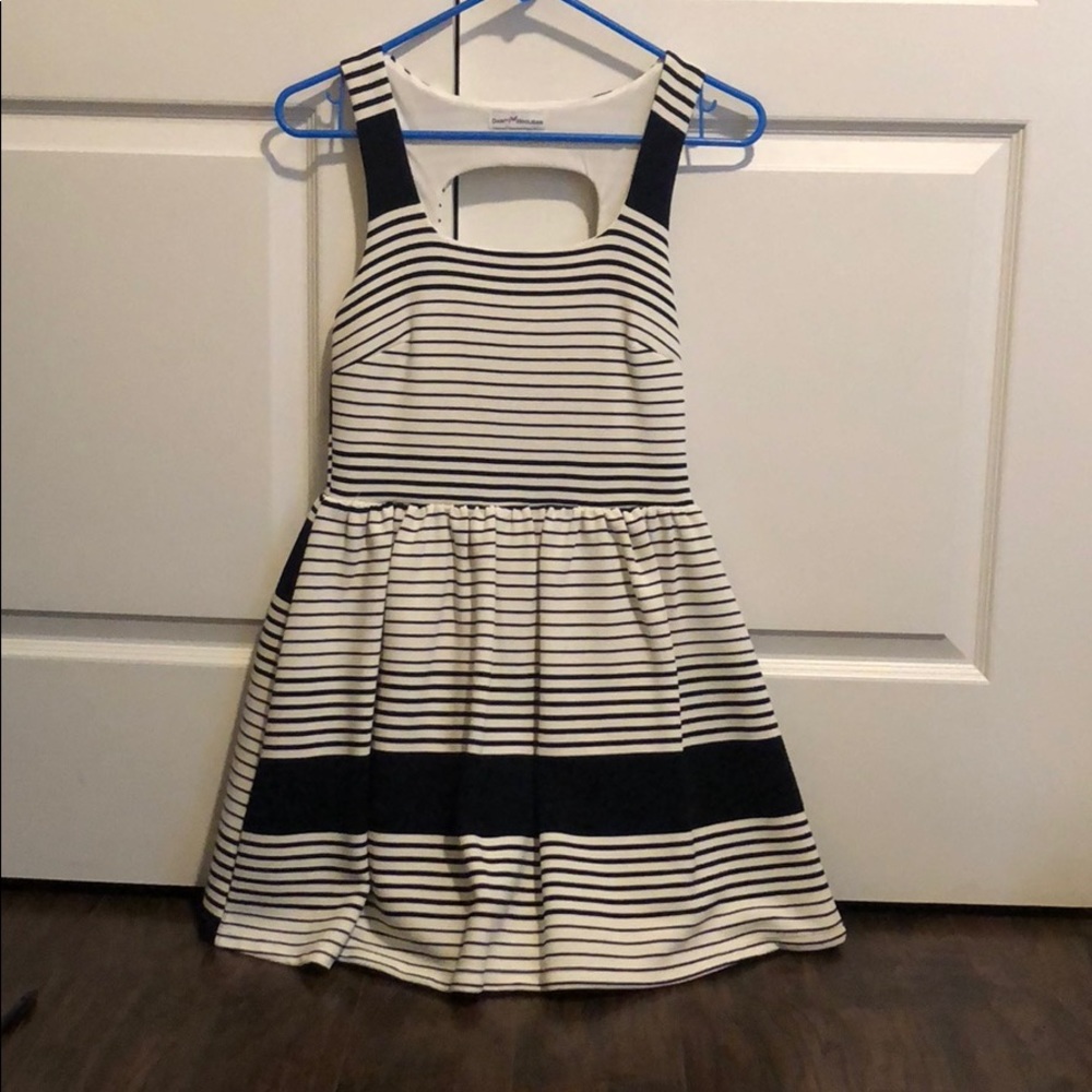 White & Black Dress